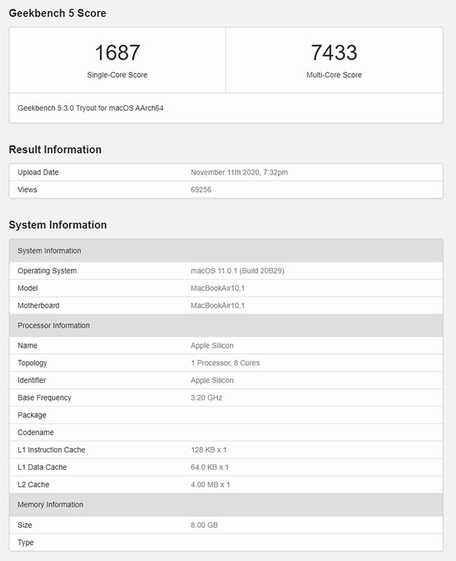 Apple M1 Early Benchmarks 01