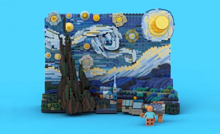 Η «Έναστρη Νύχτα» του Vincent van Gogh σε... 1500 τουβλάκια LEGO!
