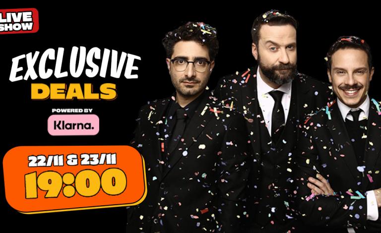 Black Friday Show: Exclusive Deals ζωντανά με Φισφή, Ρούμπο και Μακαλιά